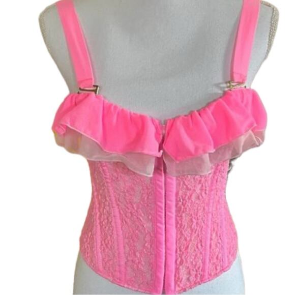We Are HAH Free People Seams Like A Princess Lace Corset NWT 180.00 XS - Picture 8 of 10